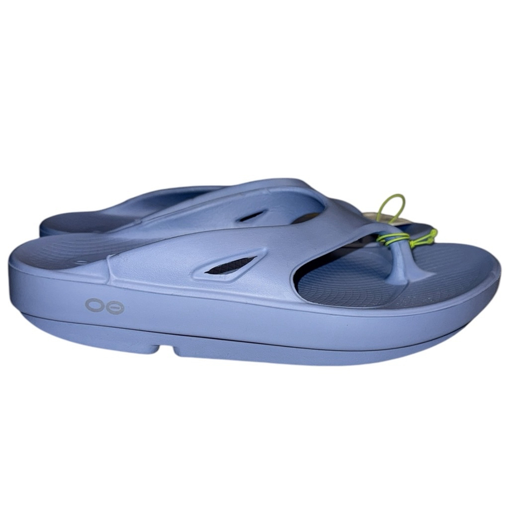 NWT‎ OOFOS Neptune Blue Flip Flops Women's Size 7 Men's Size 5
